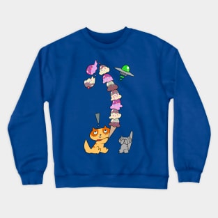 Falling Icecream Cone Crewneck Sweatshirt